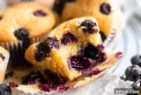 Heavenly Almond Blueberry Muffins