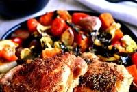 Perfectly Crispy and Tender Baked Chicken Thighs