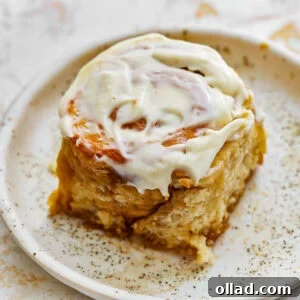 up close gluten free cinnamon roll