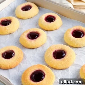 Gluten-free thumbprint cookies with jam filling