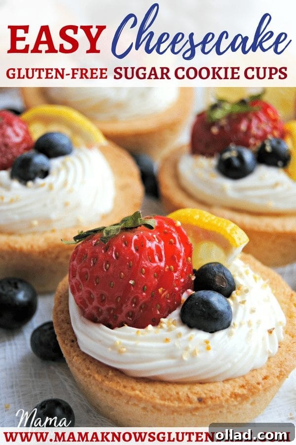 Decadent Gluten-Free Cheesecake Cookie Cups 5 Assorted Gluten-Free Cheesecake Sugar Cookie Cups for a Party