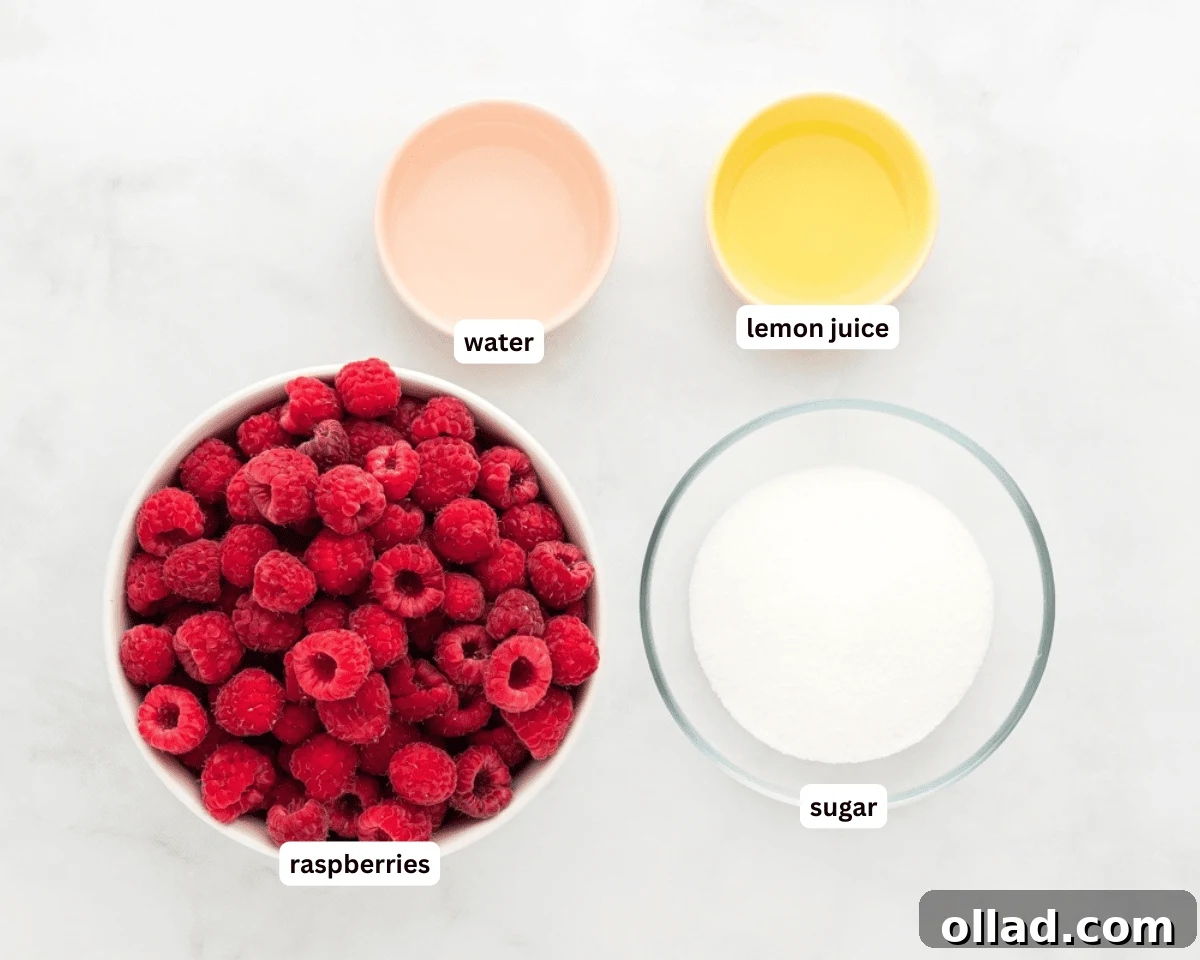 raspberry coulis ingredients