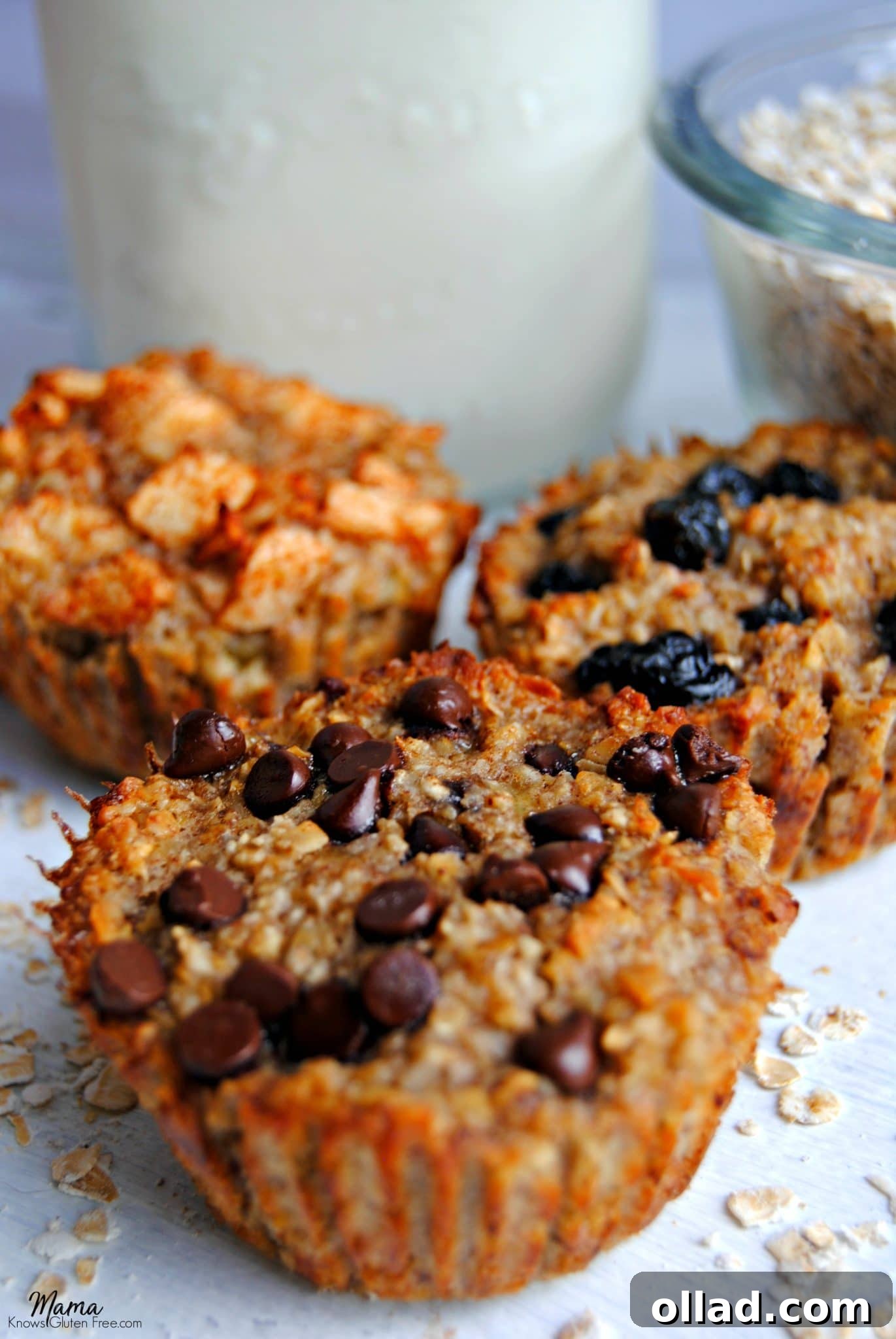 Delicious Gluten-Free Baked Oatmeal Cups 3 Ways