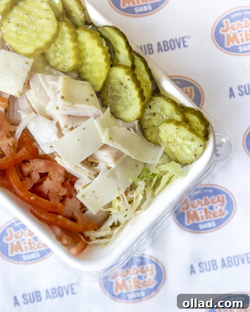 Navigating Jersey Mike's Gluten-Free Menu 7 turkey provolone bowl