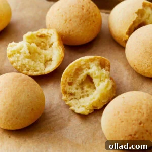 Close up of Pandebono (Colombian Cheese Bread)