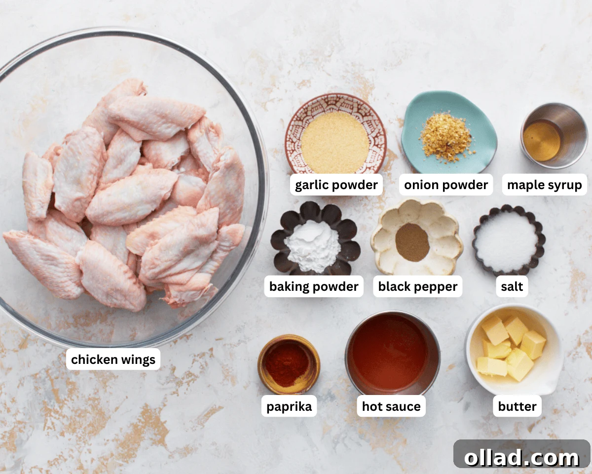 gluten-free chicken wings ingredients