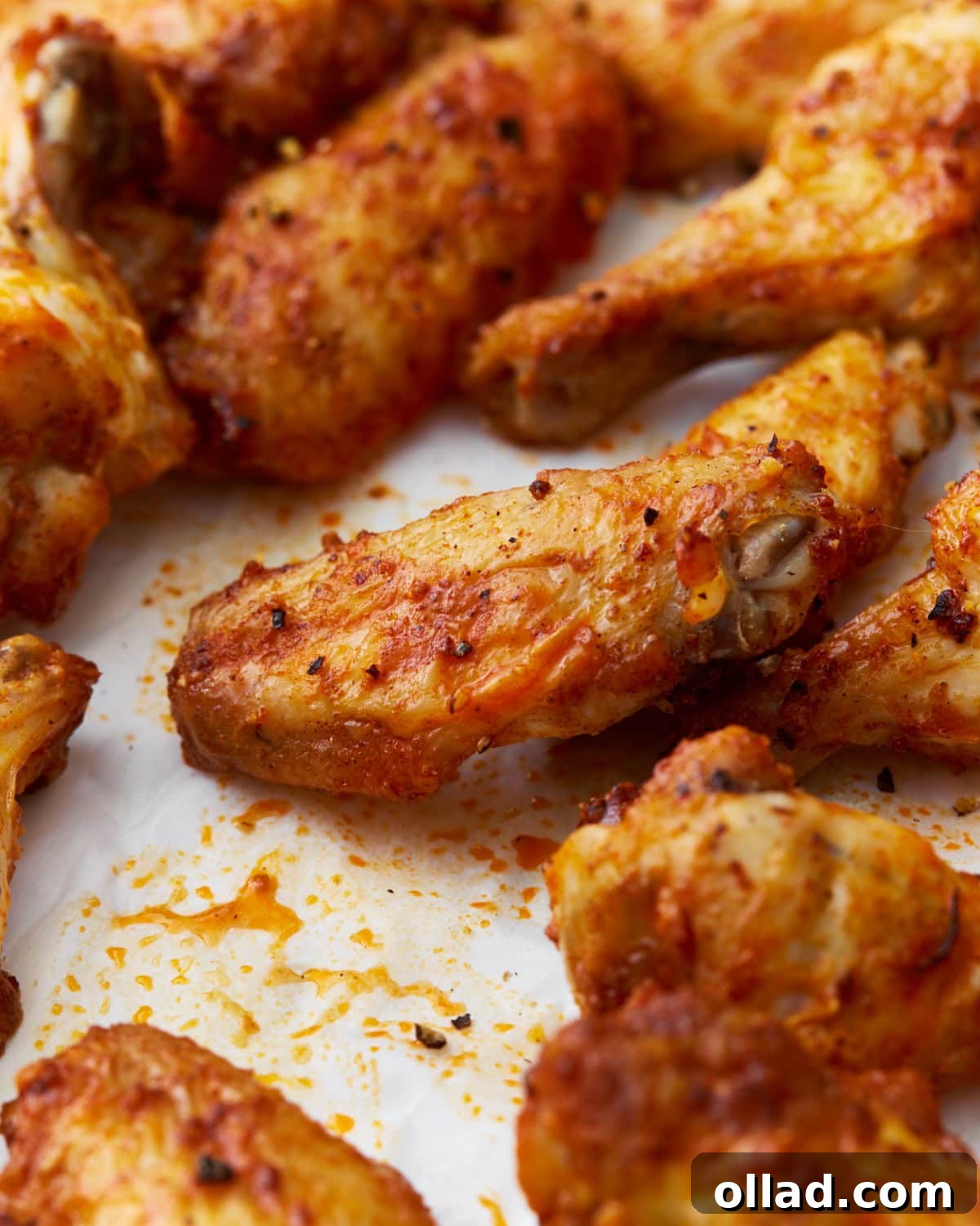 gluten-free chicken wings tossed with buffalo sauce and seasonings 