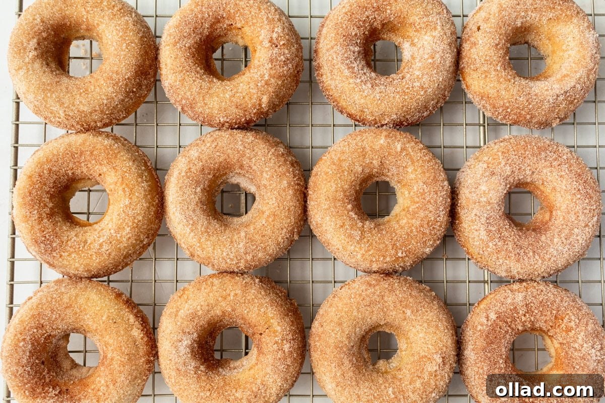 gluten free donuts on a wire rack cooling
