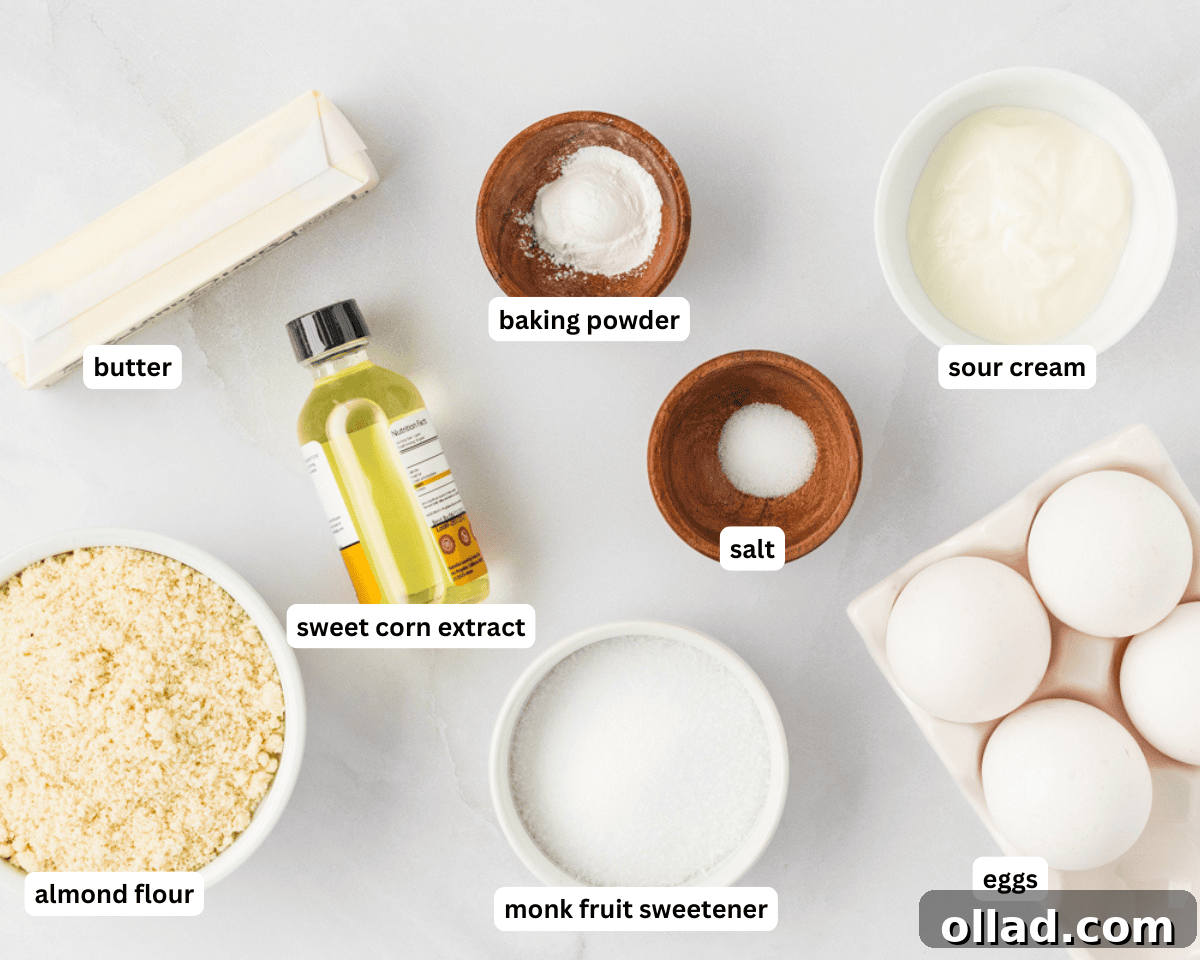 Ultimate Keto Cornbread 4 Keto cornbread ingredients