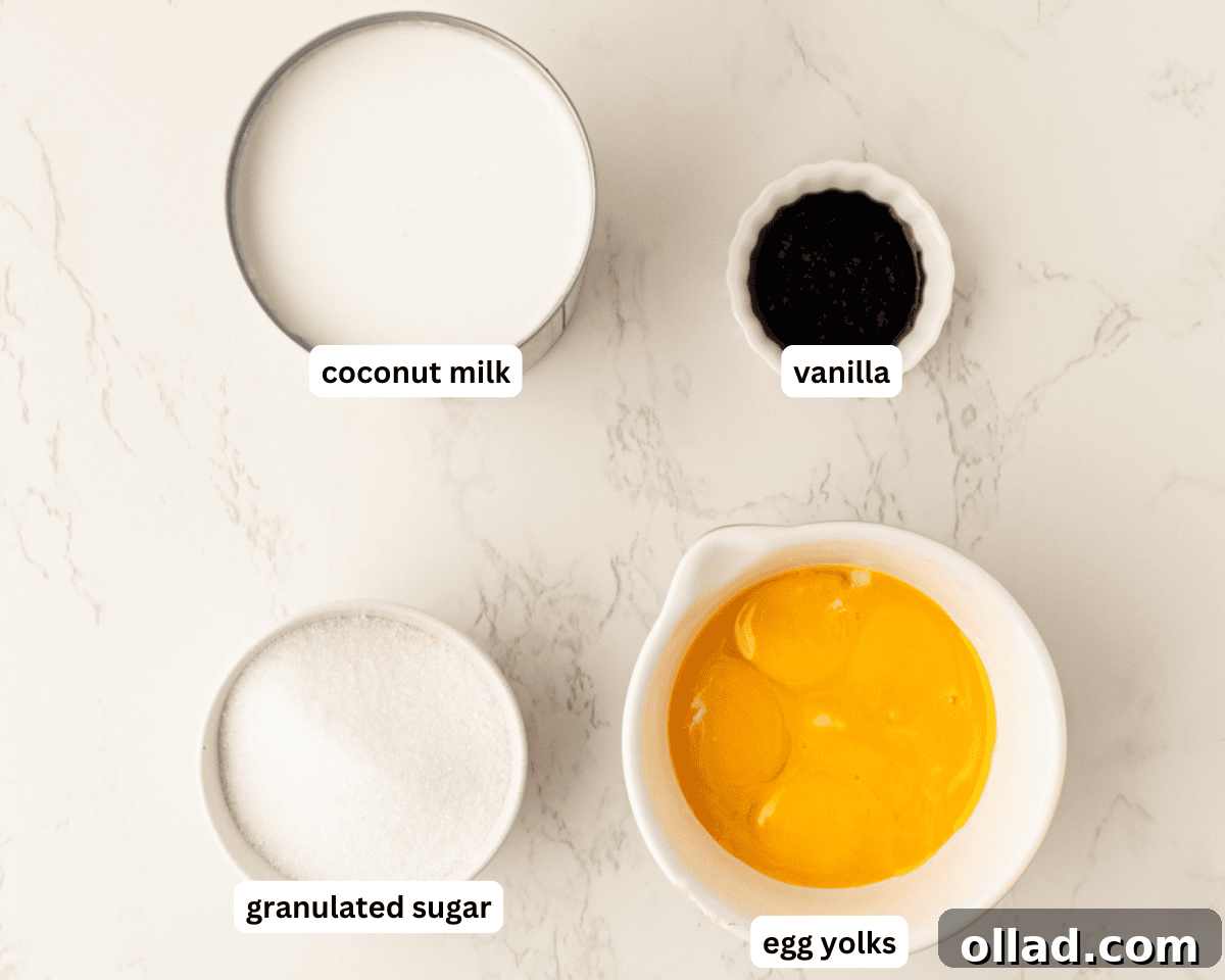 dairy-free creme brulee ingredients