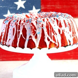 Gluten-Free Firecracker Almond Bundt Cake