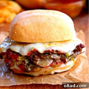 An appetizing Instant Pot Steak Sandwich.