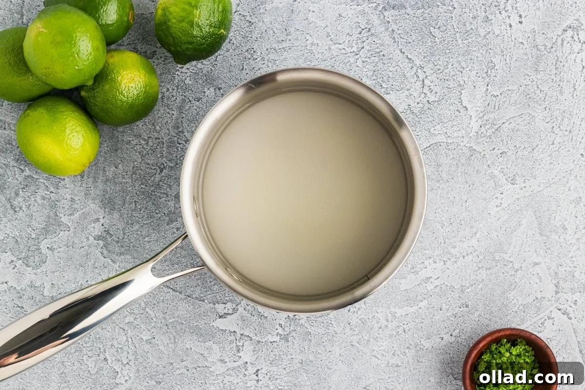 simple syrup mixture
