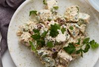 Keto Chicken Salad with Avocado, Bacon and Tangy Dijon